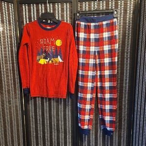 Eddie Bauer Kids 2pc Fleece Pj's Sz 12